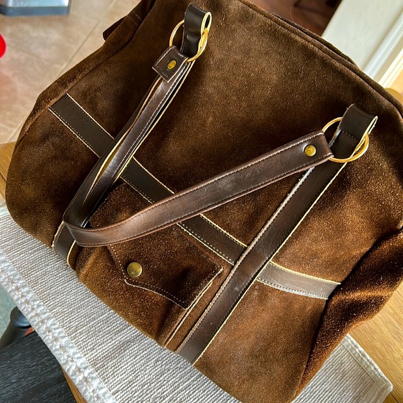 Brown Leather satchel made in Spain - Picture 1 of 5